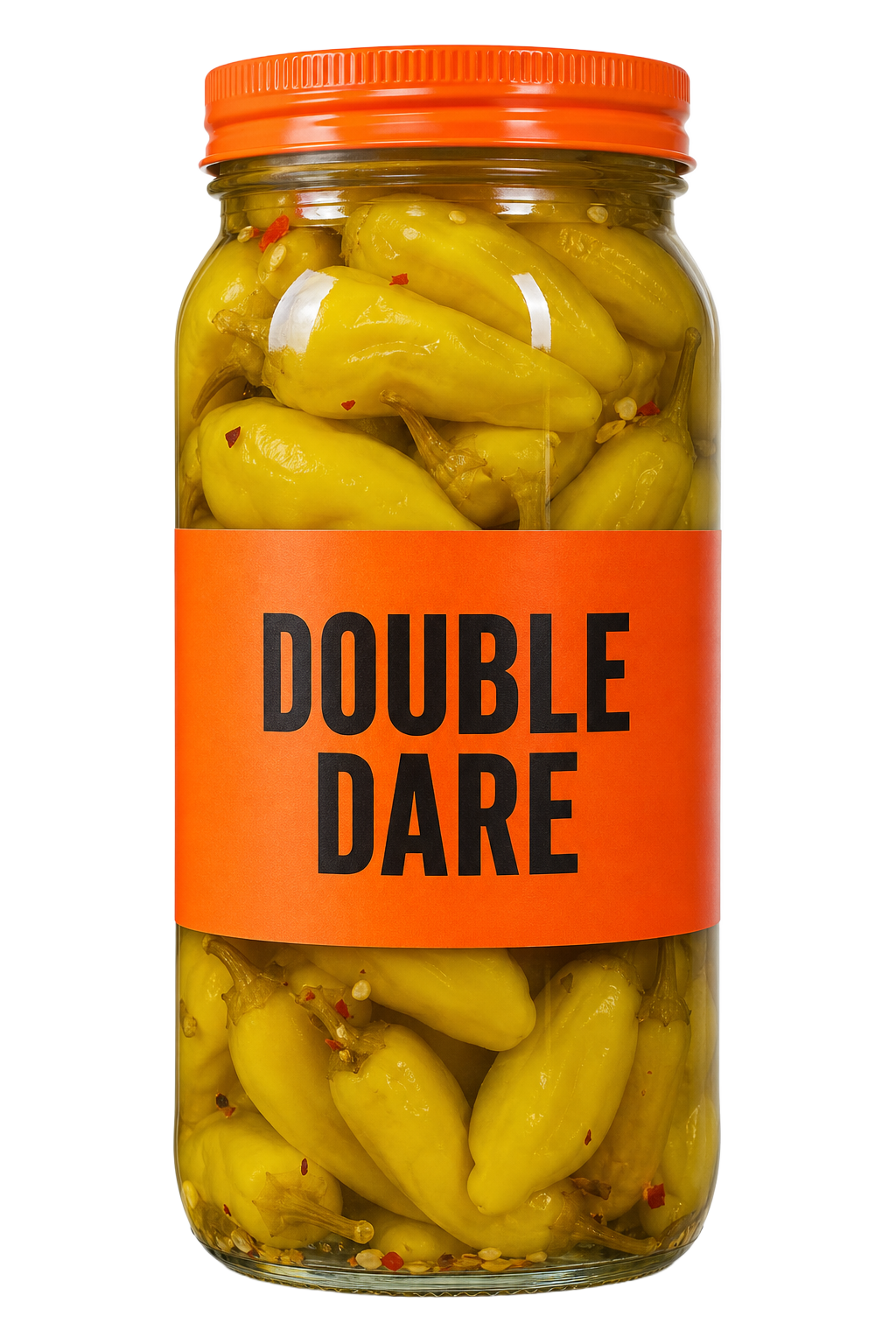 DOUBLE DARE jar of pickled banana peppers